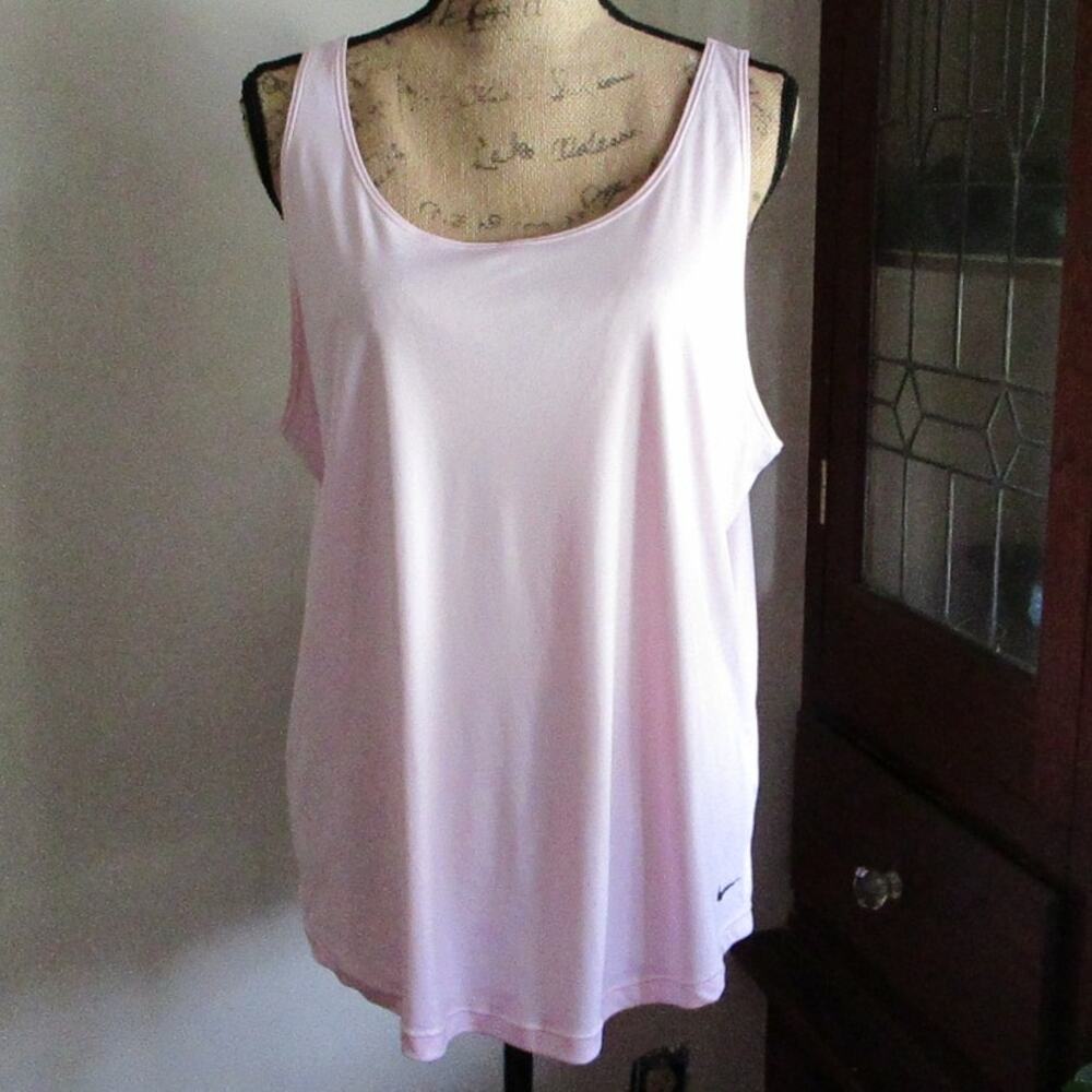 Nike Dri-Fit Pink Racerback Tank Top XL Athletic Workout Gym Running - Picture 5 of 17